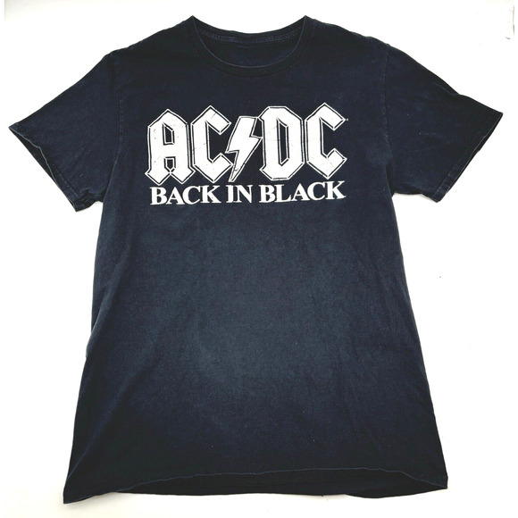 ACDC Back in Black Short Sleeve Unisex T-shirt Size Small - No Tags - Picture 1 of 8